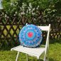 Preview: Rundes Kissen Mandala Blume medium  40cm